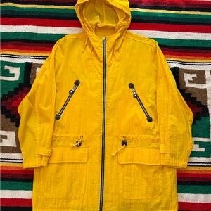 Bright Yellow Hooded Jacket